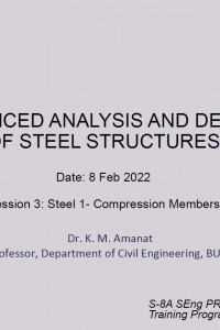 Cover Image of the 3. Steel 01- Compression Members